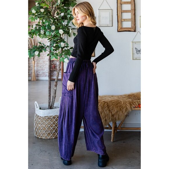 Oli & Hali Purple Wide Leg Pants - Picture 5 of 5